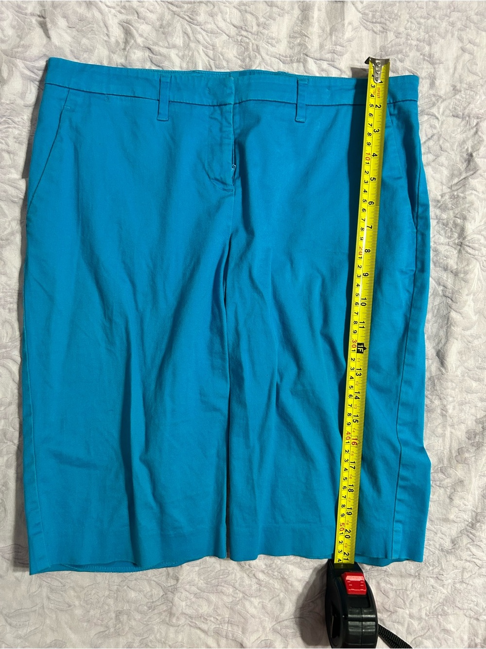 New York & Company Teal Bermuda Shorts